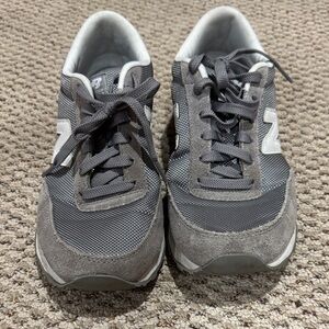 New Balance Charcoal and White Sneakers